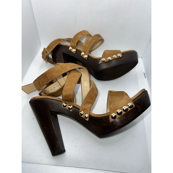 Jimmy Choo Suede Boho Hippy Strappy Heels Box and Dust bag Sandal Luxury Shoes - Picture 9 of 16